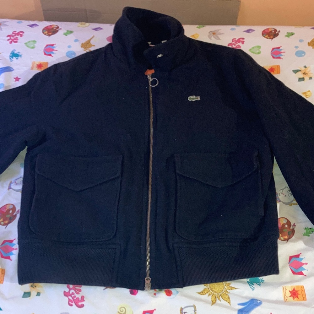 Lacoste Men's Navy wool blend Jacket